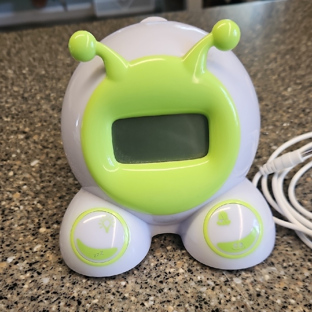 Green and White Learning Toy with Digital Display